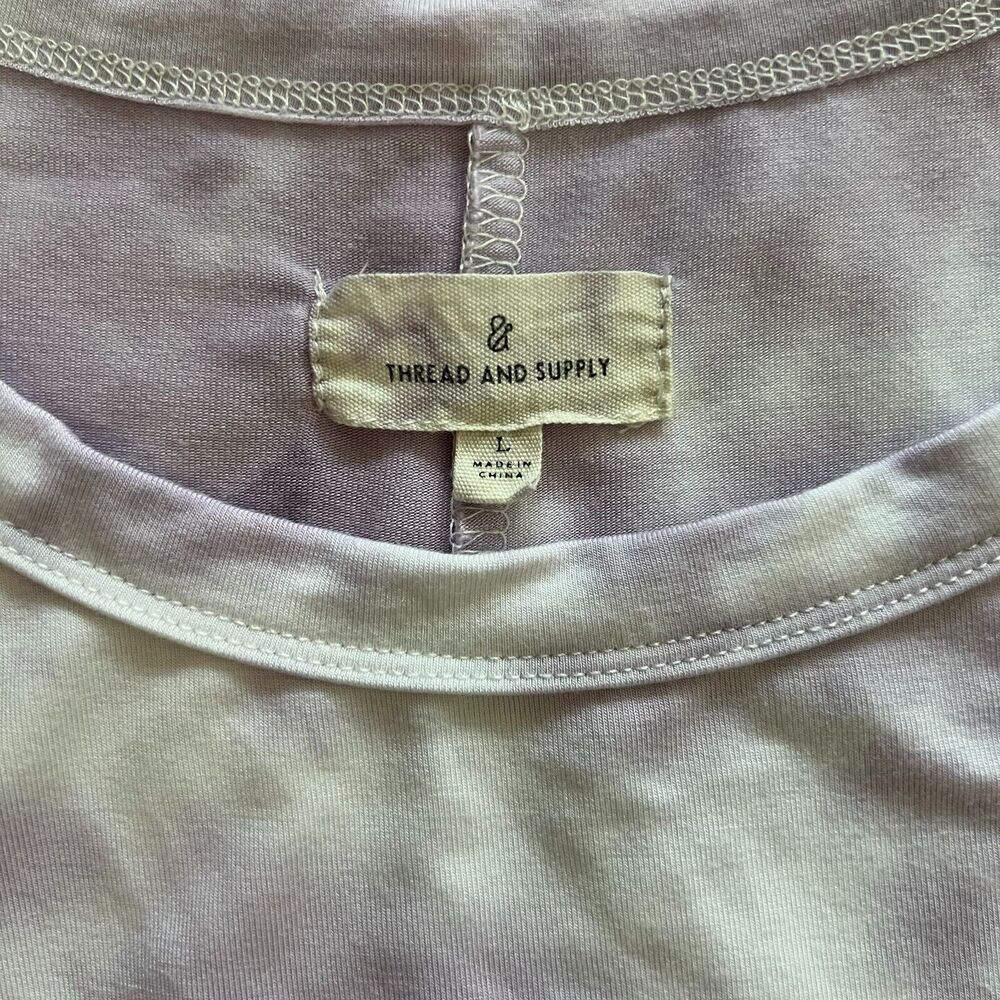 Thread & Supply Purple Rain Tie Dye Sleeveless Tank Dress Women's Large - Picture 5 of 7